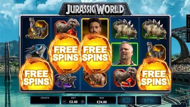 đánh xèng Jurassic World – Vòng thưởng Free Spin Thung Lũng Goryphere